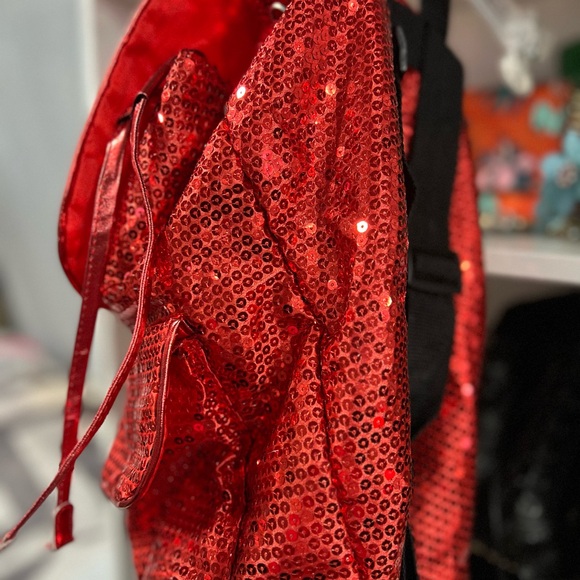 Sparkling Red Sequin Backpack - Picture 2 of 2